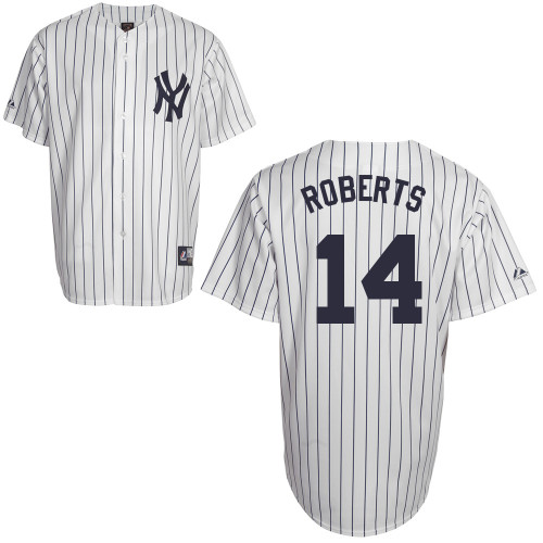 Brian Roberts #14 Youth Baseball Jersey-New York Yankees Authentic Home White MLB Jersey - Click Image to Close